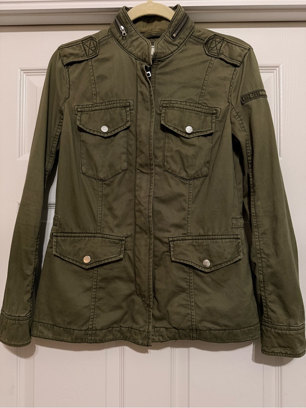 Abercrombie & Fitch Olive Utility Field Jacket